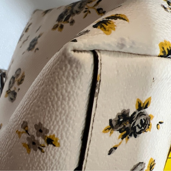 Coach Taylor Tote F87458 DKM86 Prairie Print Chalk Flowers Full Retail Style - Picture 11 of 16